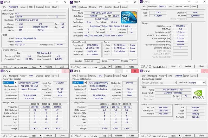 Windows 10 Desktop PC, GT 730 2Gb GPU, Core2 Quad CPU, 4Gb RAM, 240Gb SSD, DVD