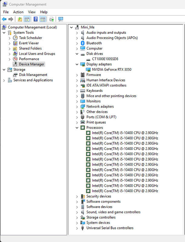Gaming PC with ARGB, RTX3050 6Gb Low Profile GPU, i5-10400 CPU, 32Gb RAM, 1Tb NvMe, Win 11 Pro