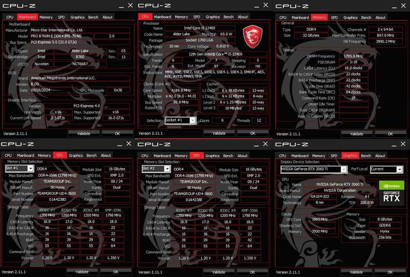 Gaming PC with aRGB, RTX3060 Ti 8Gb GPU, i5-12400 CPU, 32gb RAM, 1Tb NvMe, Win 11 & Office 2021 Pro