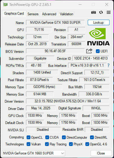 Gaming PC with ARGB, GTX1660 Super 6Gb GPU, i5-7500 CPU, 16Gb RAM, 512Gb NvMe, Win 11 Pro