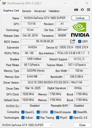 Gaming PC with ARGB, GTX1660 Super 6Gb GPU, i5-8500T CPU, 16Gb RAM, 512Gb NvMe, Win 11 Pro