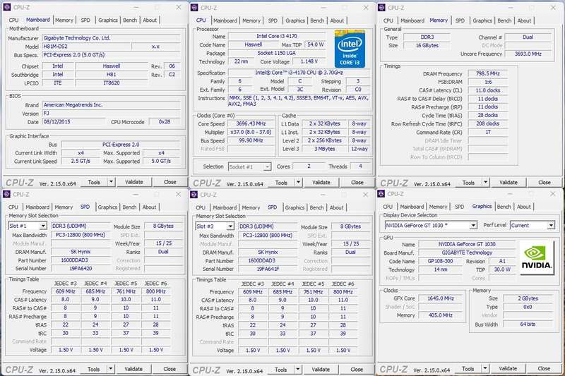 Windows 11 Desktop PC, GT 1030 2Gb 512Gb GPU, i3 4170 CPU, 16Gb RAM, 500Gb SSD, DVD, Win 11 Pro