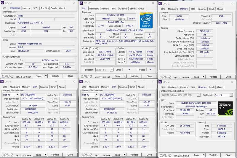 Gaming PC with ARGB, GT1060 6Gb GPU, i5-4460 CPU, 16Gb RAM, 512Gb NvMe, Win 11 Pro