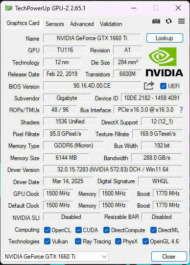 Gaming PC with ARGB, GTX1660 Ti 6Gb GPU, i5-9400F CPU, 16Gb RAM, 512Gb NvMe, Win 11 Pro