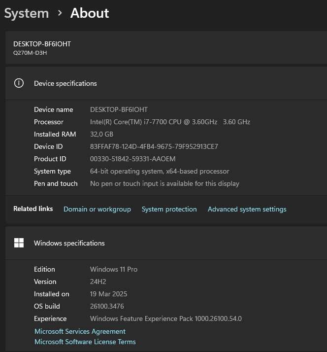 Gaming PC with aRGB, RTX2070 8Gb GPU, i7-7700 CPU, 32gb RAM, 1Tb NvMe, DVD, Win 11 & Office 2021 Pro