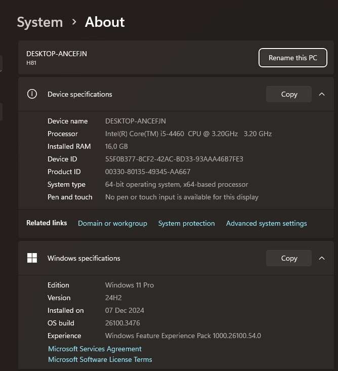 Gaming PC with GT1060 6Gb GPU, i5-4460 CPU, 16Gb RAM, 512Gb NvMe, DVD, Win 11 Pro
