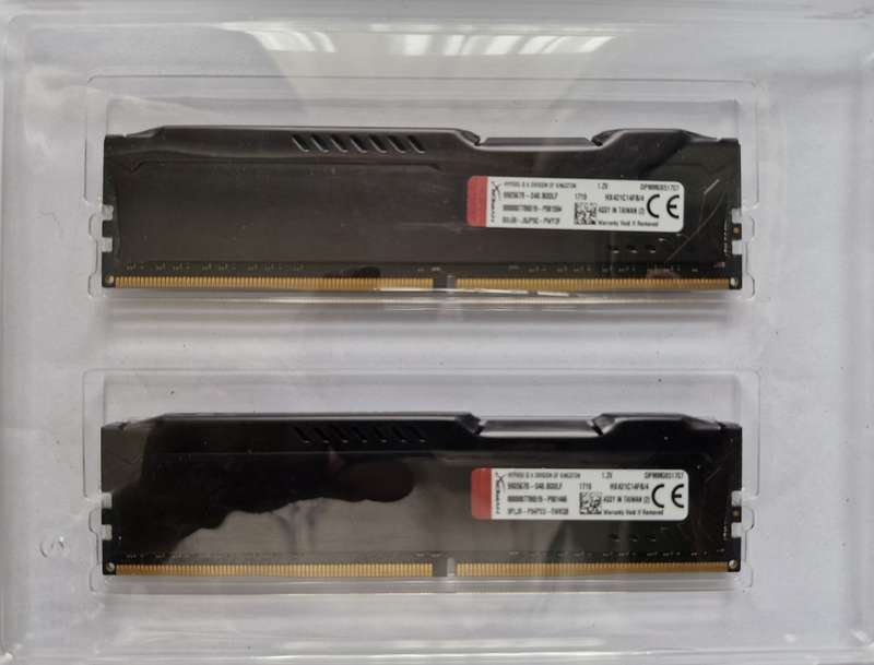 HyperX Fury 8Gb (2 x 4Gb) DDR4 2133MHz RAM, 240 pin for PC