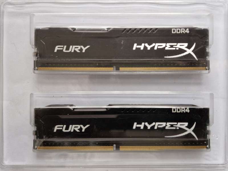 HyperX Fury 8Gb (2 x 4Gb) DDR4 2133MHz RAM, 240 pin for PC