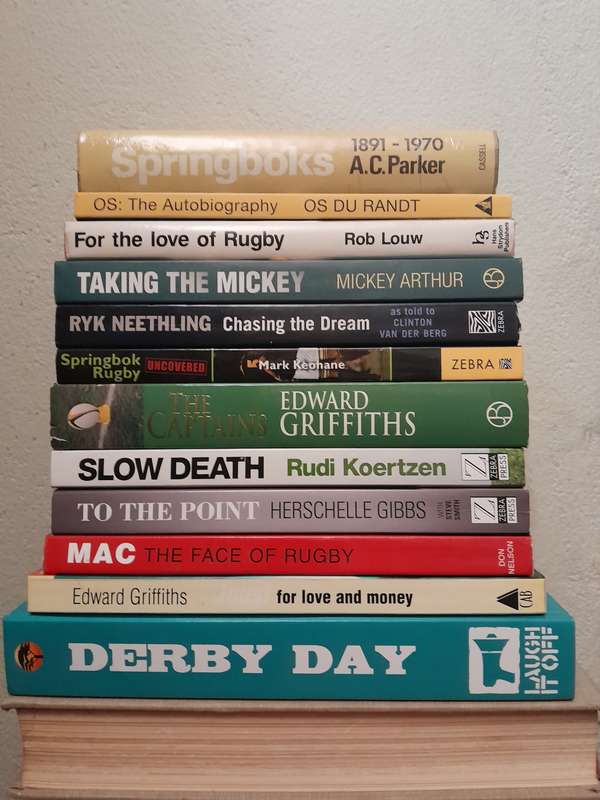 South African Sport Books - set of 27