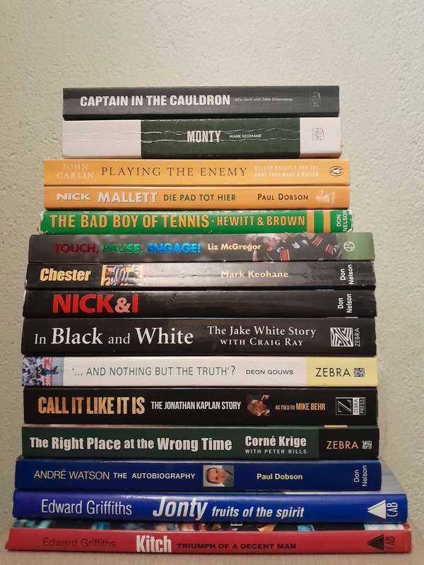 South African Sport Books - set of 27