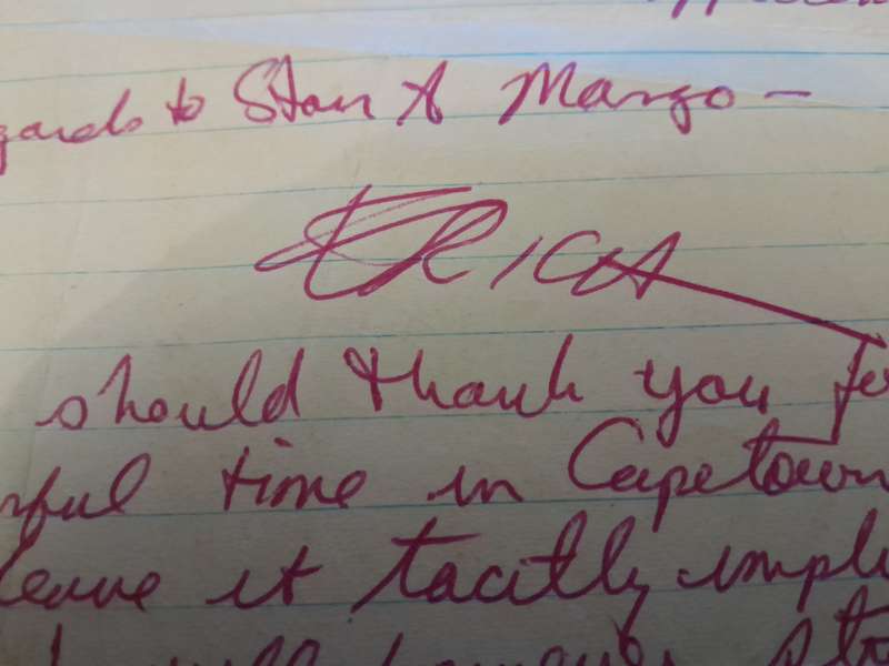 Love Story - with original autographed/signed letters