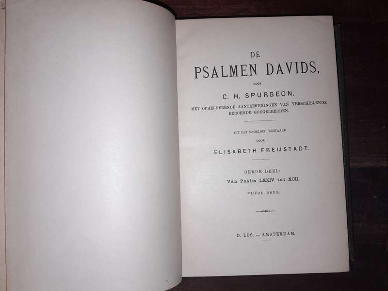De Psalmen Davids - and other books, 9 in total