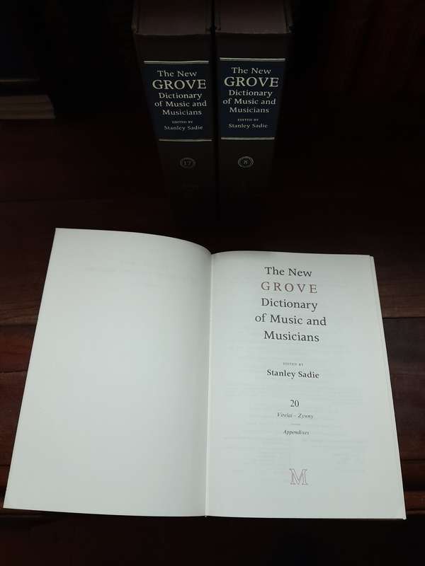 The New Grove Dictionary of Music and Musicians - full set of 20 volumes