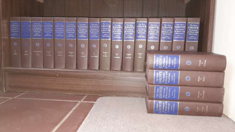 The New Grove Dictionary of Music and Musicians - full set of 20 volumes