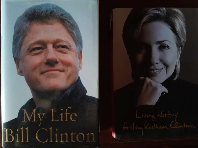 Bill & Hillary Clinton -  set of 2 autobiographies
