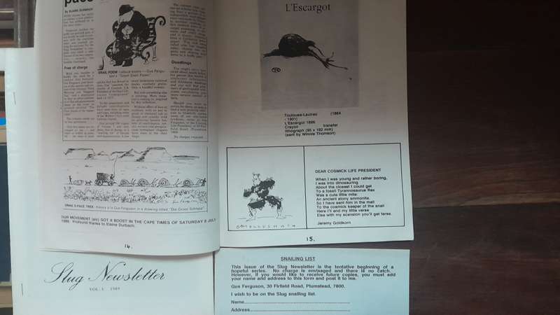 Slug Newsletter - set of 7