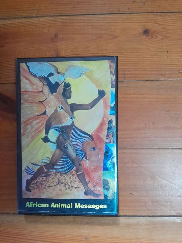 Cards with a book in a box - African Animal Messages