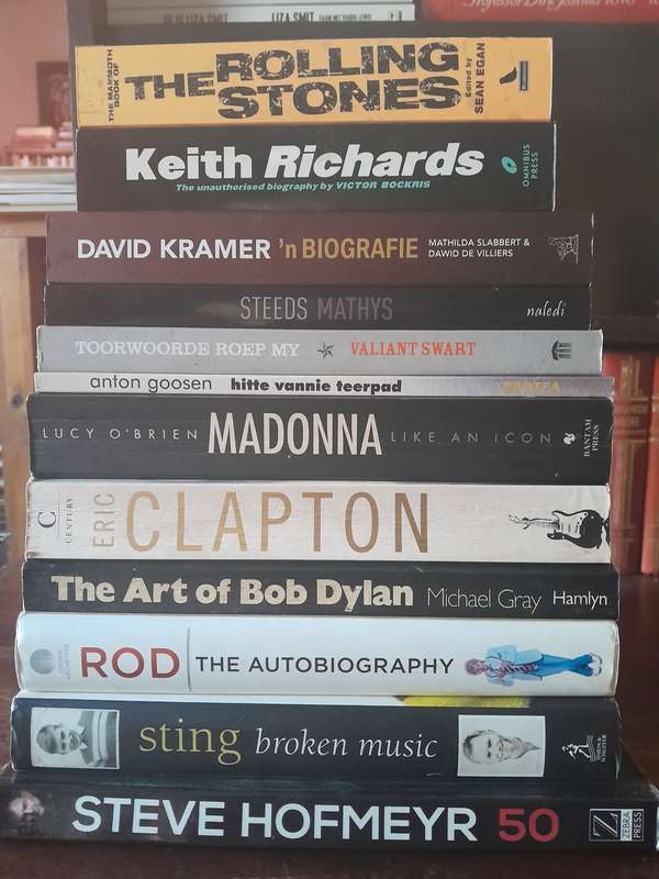 Pop music books - set of 12 books