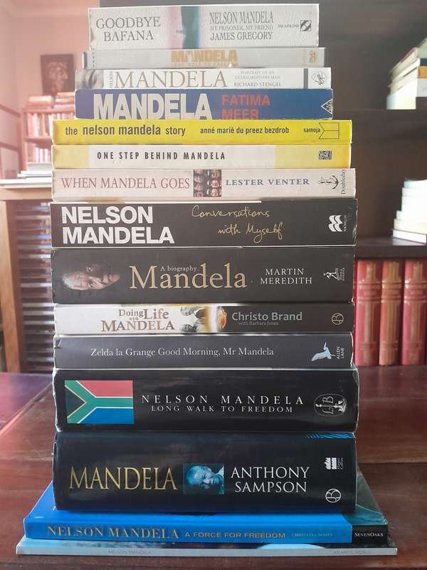 Neson Mandela - set of fourteen books and one DVD