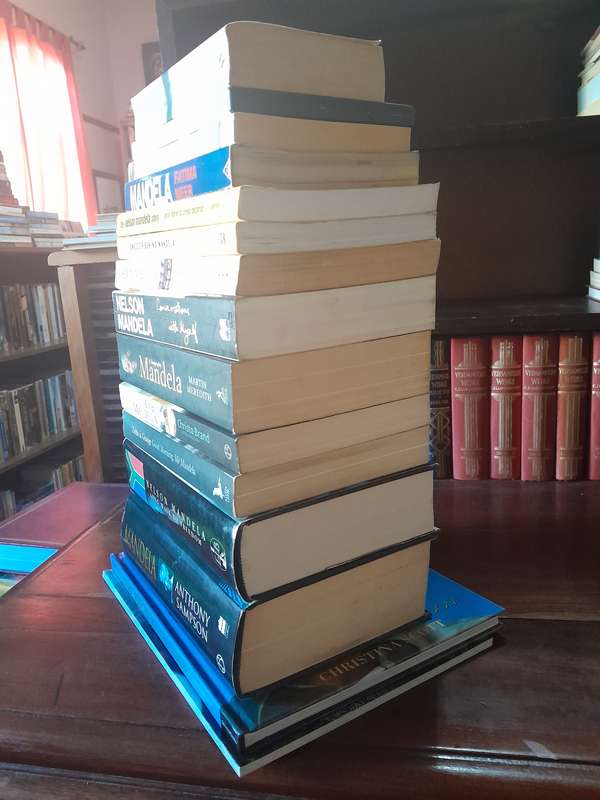 Neson Mandela - set of fourteen books and one DVD