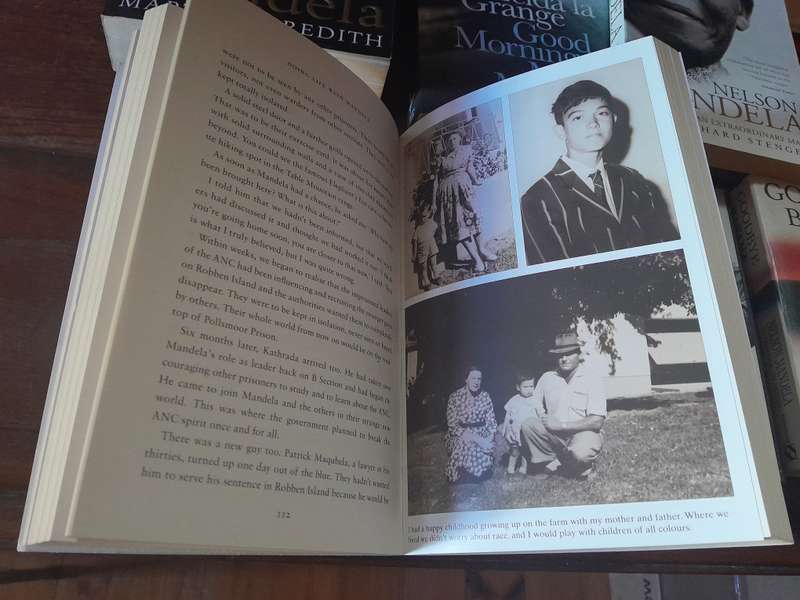 Neson Mandela - set of fourteen books and one DVD