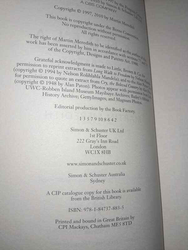 Neson Mandela - set of fourteen books and one DVD