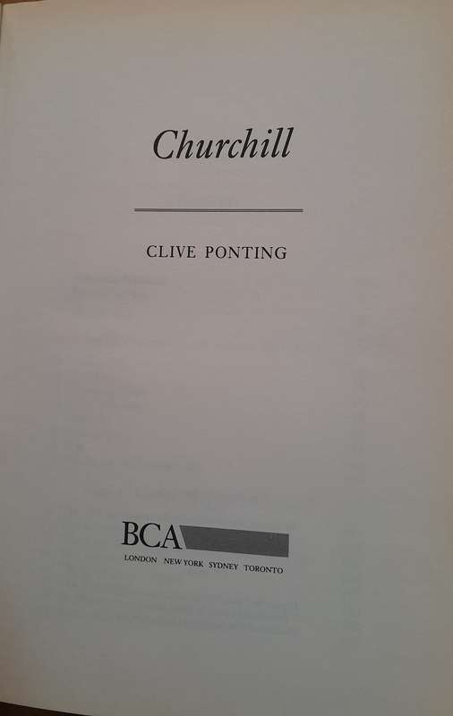 Churchill - Clive Ponting
