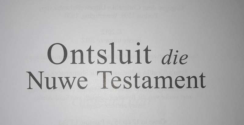 Onsluit die Nuwe Testament