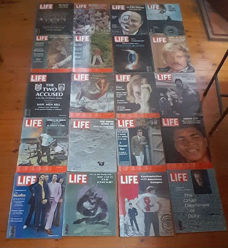 Assorted Life magazines - set of 55