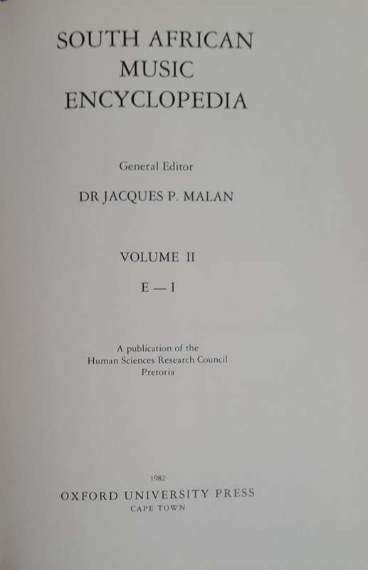 S.A. Music Encyclopedia - set of 4 volumes
