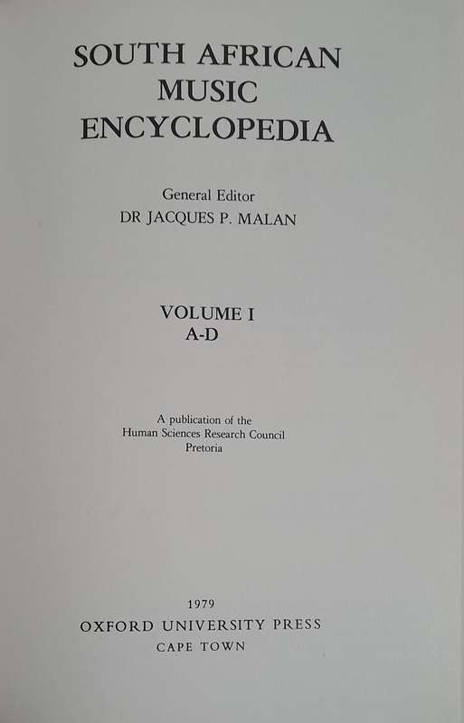 S.A. Music Encyclopedia - set of 4 volumes