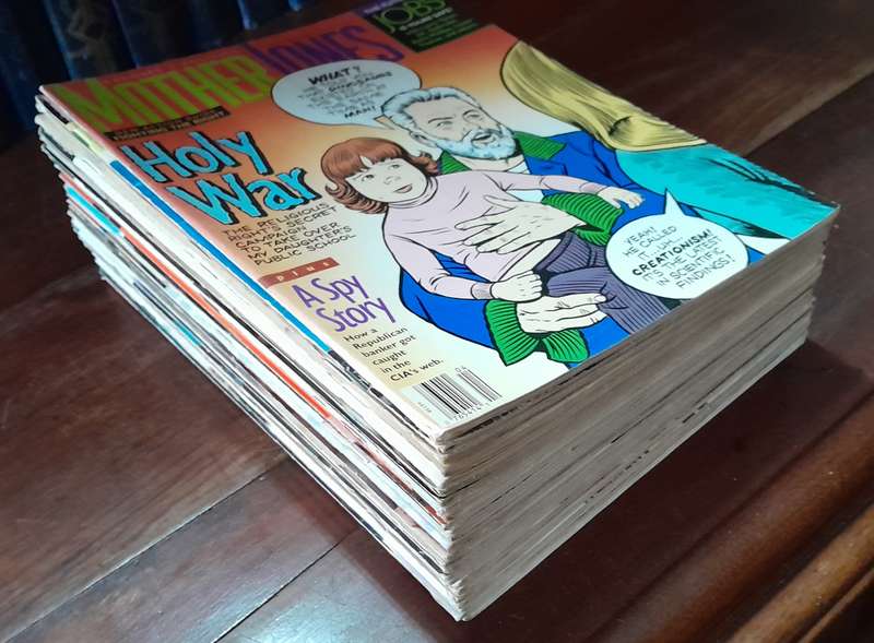Assorted Mother Jones Magazines - set of 25