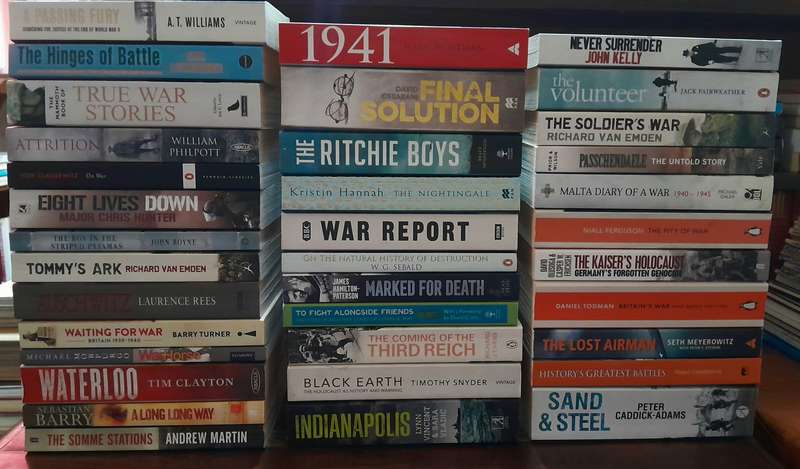 Warfare books - set of 36