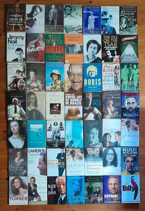Biographies & Autobiographies - set of 41 books