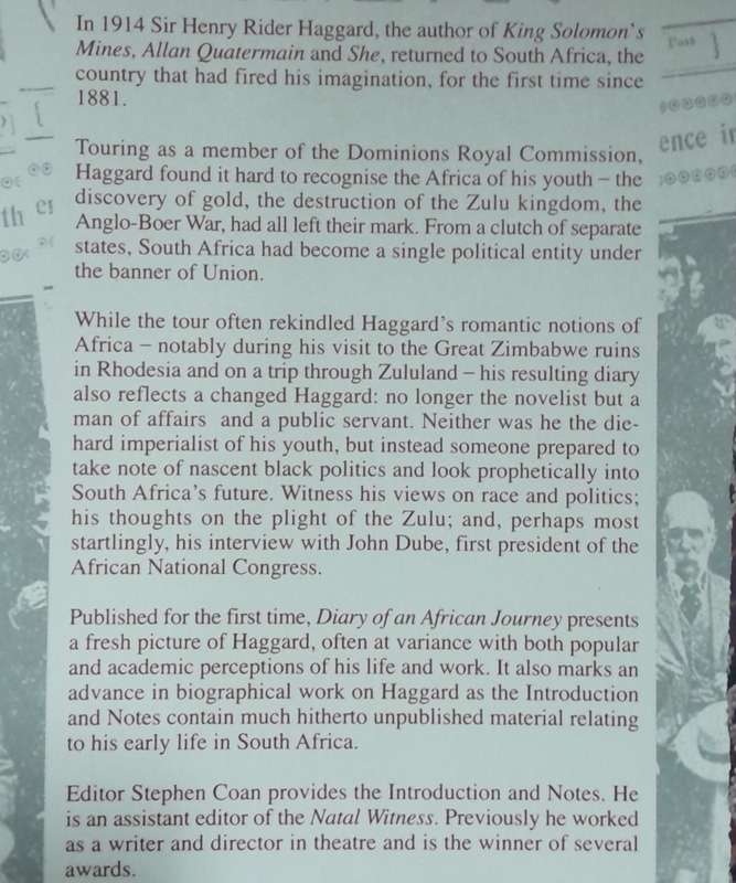 Diary of an African Journey - H. Rider Haggard