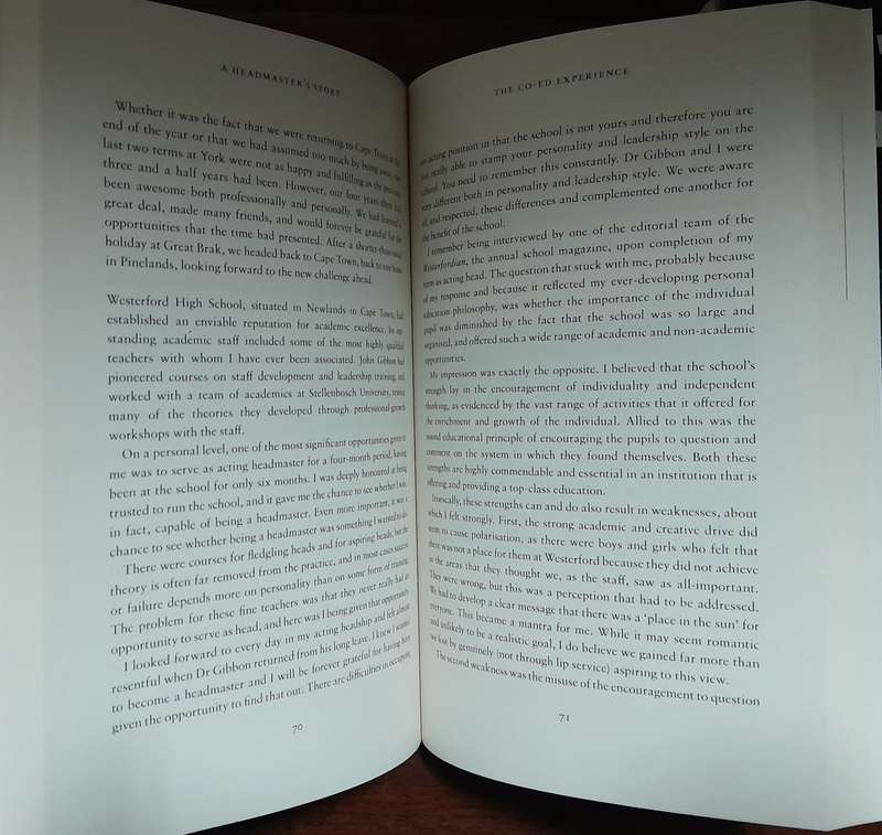 A Headmaster's Story