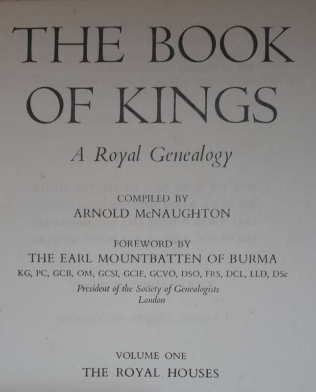 A Royal Genealogy - The Book of Kings (set of 3 files)