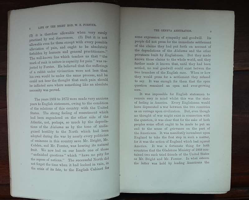 Life of The Right Hon. W.E. Forster - Biography (set of 2 books)