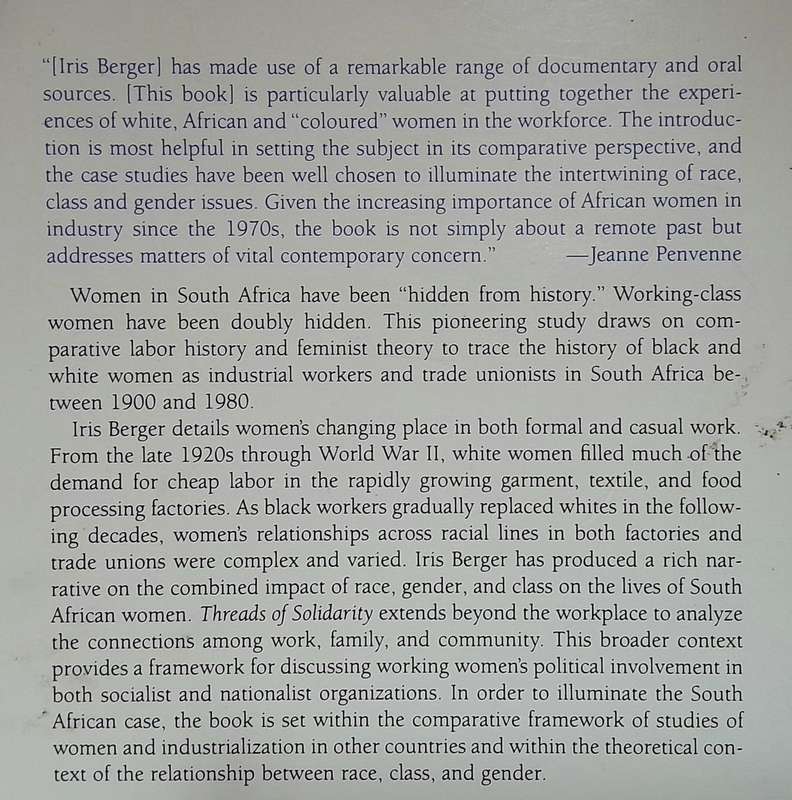 Threads of Solidarity -  Iris Berger