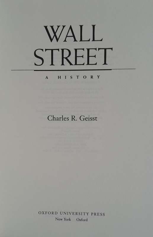 Wall Street - A History