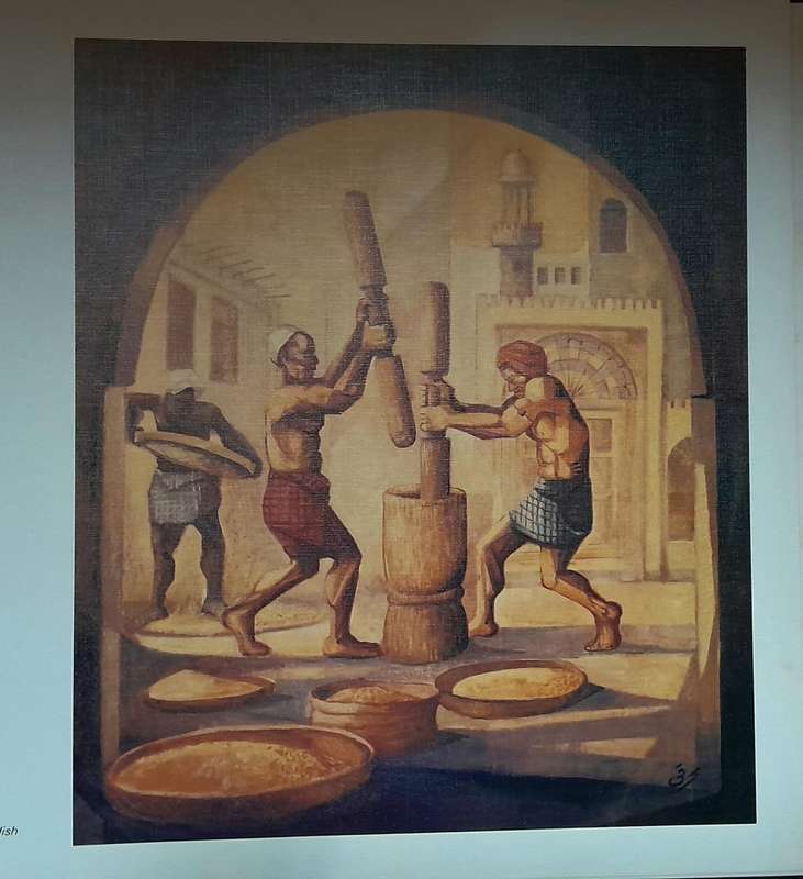 Scenes from the Gulf - painted by Abdullah Al-Muharraqi