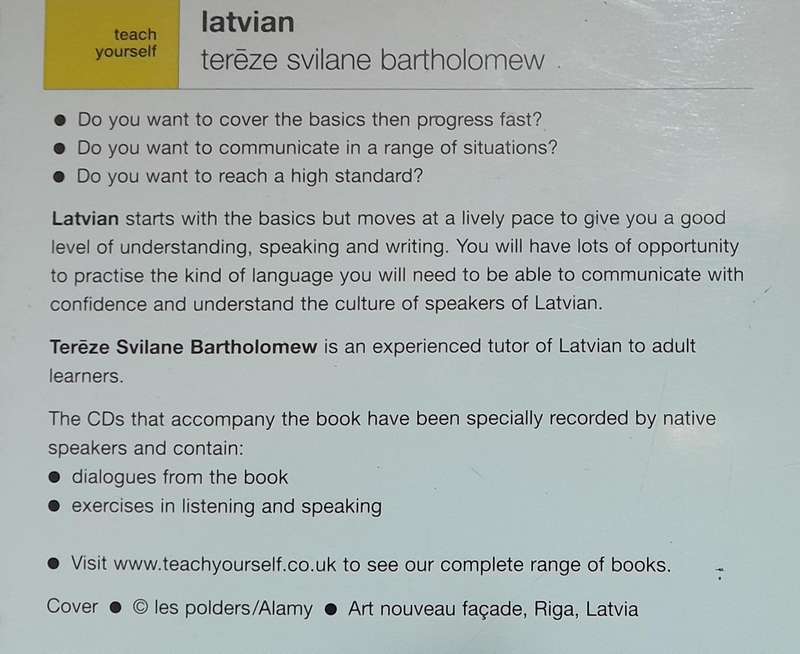 Teach Yourself Latvian