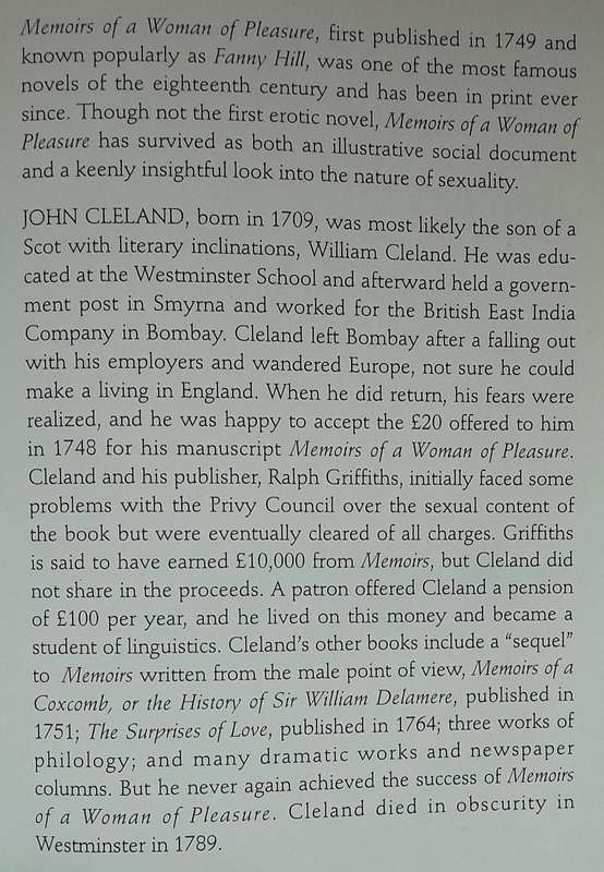 Memoirs of a Woman of Pleasure - John Cleland