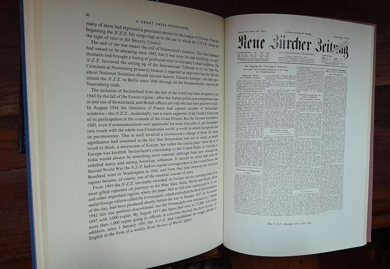 A Great Swiss Newspaper - Elizabeth Wiskemann