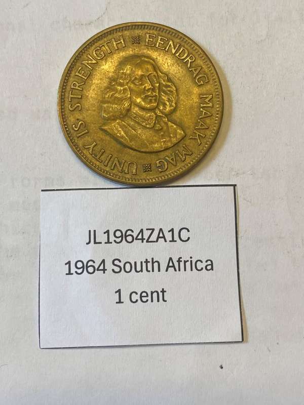 1964 South Africa 1 cent coin