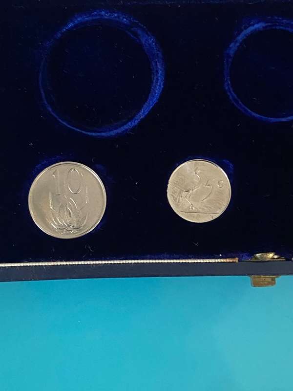 1965 South Africa Partial Short proof set- UNC 1c to 20c