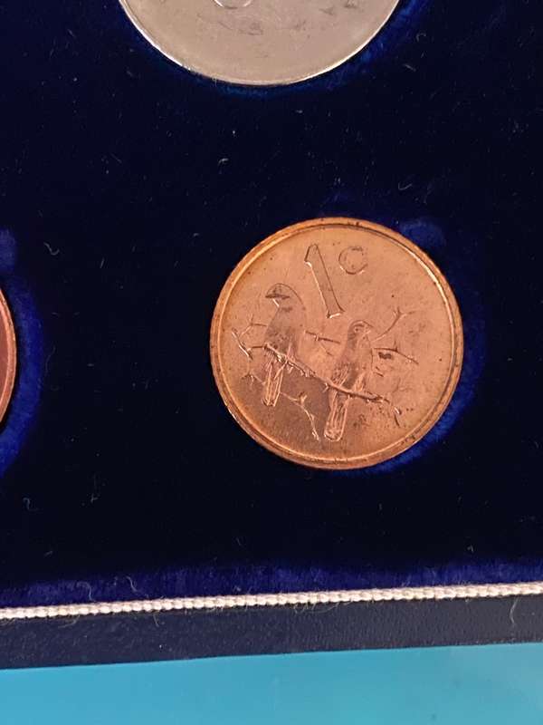 1965 South Africa Partial Short proof set- UNC 1c to 20c