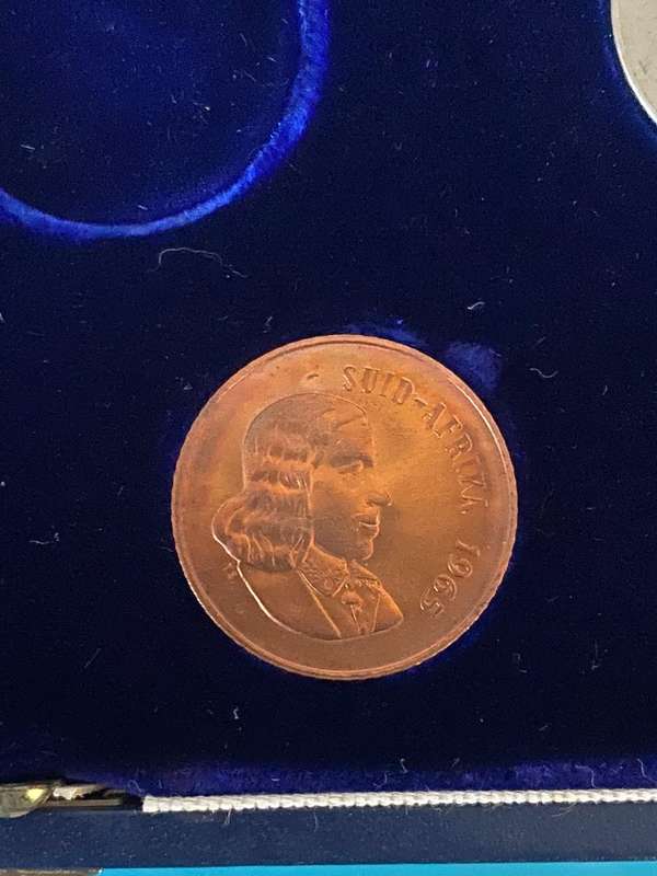 1965 RSA uncirculated English one cent