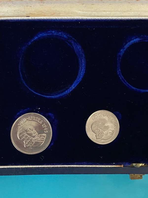 1965 South Africa Partial Short proof set- UNC 1c to 20c