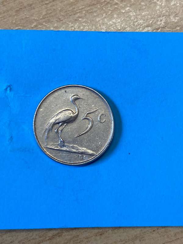 1965 South Africa 5 cent - AFRIKAANS